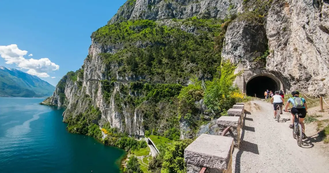 Explore the Wonders of Lake Garda: Ponale Path, Madonna della Corona Sanctuary and Bike Tour